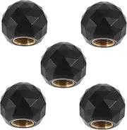 MUELODSIC 5pcs Tire Valve Stem Caps Durable Valve Dust Caps Easy Installation for Cars and Bikes Stylish Protective Covers for Optimal Tire Pressure Maintenance