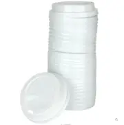 Bulk Black Paper Double Wall Takeaway Disposable Coffee Cup Lids 8oz 12oz 16oz