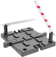 Kisangel DIY Train Road Block Model Train Track Barrier Railing Barrier Plaything Plastic Construction Safe Edges Boys and Girls' Imaginative Play
