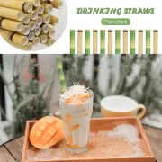 Event Birthday Drinking Straws Green Bamboo Party Supplies Paper Straw
