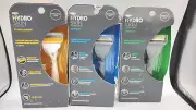 Schick Hydro Skin Lot Of 3 Stubble Eraser/Sensitive Skin/Dry Skin With 15 Blades