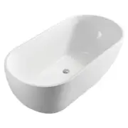 Fienza Koko 1500 Bathtub Freestanding Acrylic Bath Tub Matte White FR11572