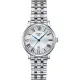 TISSOT 天梭 Carson 羅馬石英女錶-銀/30mm T1222101103300