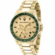 Maserati Stile Gold Dial 45mm Chronograph