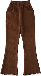 [Dinglong] Baby Girl Pants,High Waisted Bell Bottoms with Soft Stretchy Baby Honest Pants Joggers for Dance Workout