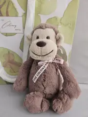 Jellycat Bashful Monkey Medium 12” Brown Monkey Plush NWT The Colony Palm Beach