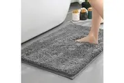 COMFEYA Non-Slip Thick Bath Mat - Grey