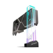 Antec Rgb Gpu Support Bracket Graphics Card Holder Rgb Black