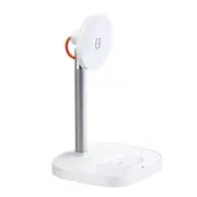 Mcdodo 2 in 1 Desktop Magnetic MagSafe Wireless Charging Dock Station iPhone 15 14 13 12 AirPods