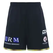 NRL 2025 Training Shorts - Manly Sea Eagles - Black - Adult - Mens
