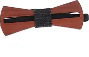 [LIFKOME] Wooden Bow Tie Green Tie Short Black Tie Pink Bow Tie Red Bow Tie Handkerchief Men Black Bow Tie Hombres Pre Ties Velvet Bow Tie Men Sequin Ribbon Beard Men Bow Tie Bamboo