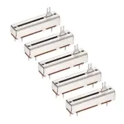 5Pcs Straight Single Linear Slide Potentiometer B50K 45mm(L) 30mm Travel