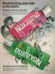 1987 Noxzema Sensitive Skin Cleanser Vintage Print Ad/Poster 80s Retro Art Décor