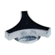BLACK Chrome Tri Bar Spinner Air Cleaner Wing Nut 1/4-20 & 5/16-18 THREAD A12