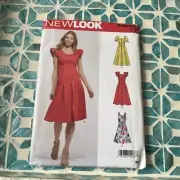 New Look 10068 Simplicity Pattern Women's Pleated Dress 6-18 uncut