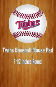 Twins Baseball Team Sports 7.5 Inch Circle Computer/Gaming MOUSE PAD