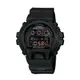 CASIO G-SHOCK 卡西歐黑反紅200米防水抗震電子腕錶 型號：DW-6900MS-1【神梭鐘錶】