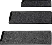 Knife Covers or Sleeves, 3 Pcs ABS Universal Knife Guard Kitchen Knife Sheath Knife Blade Guard Gentle Non-Scratch Felt Lining Knife Protectors for Chefs Knife, Cleaver (Black)