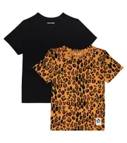 [Mini Rodini] Mini Rodini Basic Leopard set of 2 jersey T-shirts M 24/36 multicoloured
