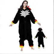 Black Sonic Pajamas Unisex Kids Adults Animal Role-playing Costumes Adult XL