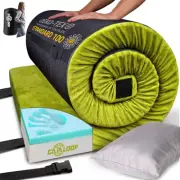 Thick Memory Foam Camping Mattress Sleeping Pad [Car/Tent/Cot] 3 Inch Portable