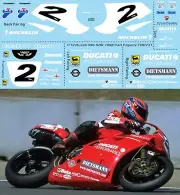 1/12 Decals for Ducati 996 R Carl Fogarty SBK Superbike 1998 Decal TBD731