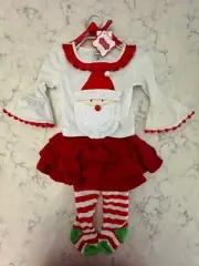 Mud Pie Baby Santa 2 Piece Outfit 0-6 Months NWT