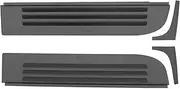 CZmenghe Louvers Ventilation Panel Compatible with 2019-2025 Dodge RAM 1500 Crew Cab Vent Deflector ABS 2PC Rear Window Breathable Panel Replacement for 2019-2025 Dodge RAM 1500 Accessories