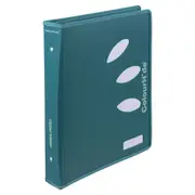Colourhide 48cm Zipper Ring Binder File Holder Document Organiser Teal Green
