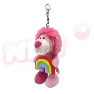 NICI彩虹粉紅獅子造型飲料套鑰匙圈/ 豪華限定版