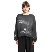 [ANN DEMEULEMEESTER] Emil ''Sketchbook'' Long Sleeve T-Shirt Black