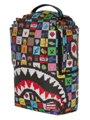 Sprayground Minecraft Backpack Multicolor Checkered Books Bag Laptop Back School