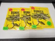 3 NJ Hand Tied 9/0 Gamkatsu Circle Hook "Snag and Drop" Rigs w/Barrel + Dropper