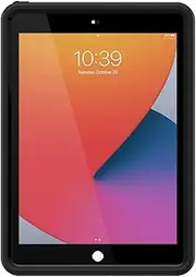 OtterBox Apple iPad (10.2-inch) (7th, 8th & 9th Gen) ResQ Series Antimicrobial Case - Black (77-87751), Raised Edges Protect Camera & Screen