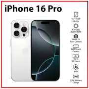 Apple iPhone 16 Pro 8GB+256GB WHITE TITANIUM Dual SIM Unlocked iOS Cell Phone