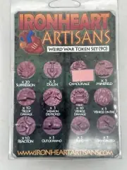 Ironheart Artisans Weird War Token Set Of 90 Gray New Unopened Package