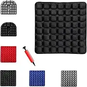 Sondur Travel Cushion, 2025 New 3D Self-Inflatable Air Cell Seat Cushion for Pressure Relief & Long Flights, Portablecushion for Car Seat for Airplane, Wheelchair, Car Set, Office Chair (black-56)