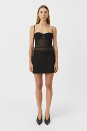 Mackinley Mini Skirt in Black - CAMILLA AND MARC® C&M