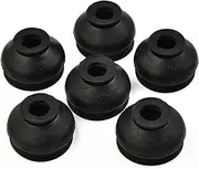 Car Ball Joints 6 Pcs Universal Black Rubber Tie Rod End Ball Joint Dust Cover Car Suspension Steering Ball Joint Ball Joint Assembly