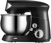 Stand Mixer, 3.5 Qt. 600W 6-Speed Electric Kitchen Mixer with Dishwasher-Safe Dough Hooks, Wire Whip & Pouring Shield Attachments for Most Home Cooks.