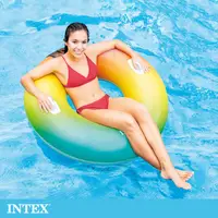 在飛比找PChome24h購物優惠-INTEX 粉彩漸層游泳圈-直徑122cm 適用9歲+ (5