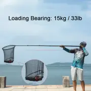 Netting Rod Pole 46T High Carbon Folding Net Head For Catching Big Fish