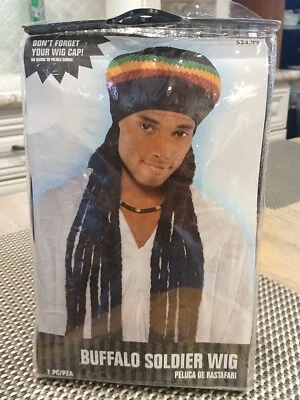 Buffalo Soldier Wig Rasta Dreadlocks Halloween Costume Accessory New