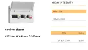 Hamilton 16 Way 100A High Integrity Metal Clad Consumer Unit Flexible dual RCD