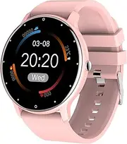 Smart Watch for Android Phones iOS Phone Ultra Thin Smartwatch Heart Rate Monitor Fitness Tracker with Blood Pressure Pedometer Calorie Counter Watch for Women Men, Pink, strap