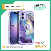 for Iphone 12/12 Pro Case Heavy Duty Shockproof Protection Hard Plastic Bumper