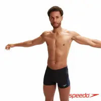 在飛比找momo購物網優惠-【SPEEDO】男 運動四角泳褲 Tech Panel(黑/