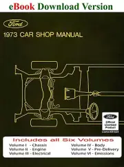 1973 Ford Car Shop Manual (Volume I-VI) (eBook Download)