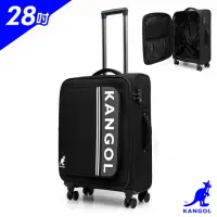 在飛比找momo購物網優惠-【KANGOL】英國袋鼠文青時尚布箱 行李箱 28吋