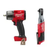 Milwaukee Impact Wrench 18V Cordless Mid Torque+Mid Torque+Ratchet+Friction Ring